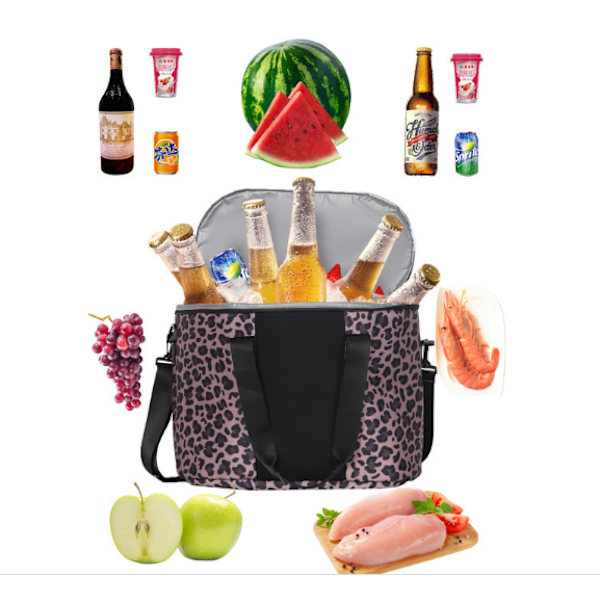 Isolerad kylväska med stor kapacitet Bärbar lunchväska