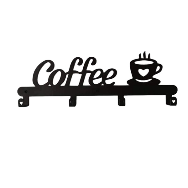 Kaffemugghållare Väggmonterad (4 krokar), kök eller kaffe
