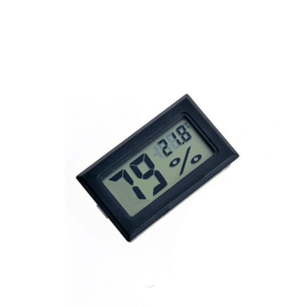 2 ST Mätare Temperaturmätare Monitor Mini svart termometer