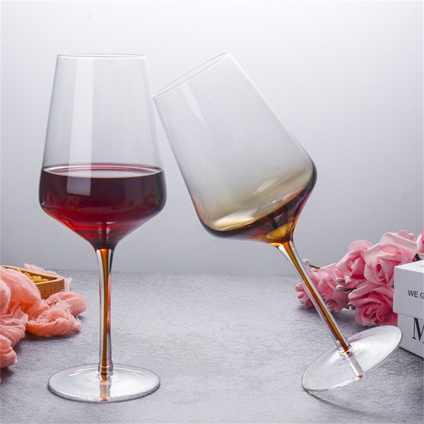 Crystal Wine Glass, Transparent High-legged Crystal Wine
