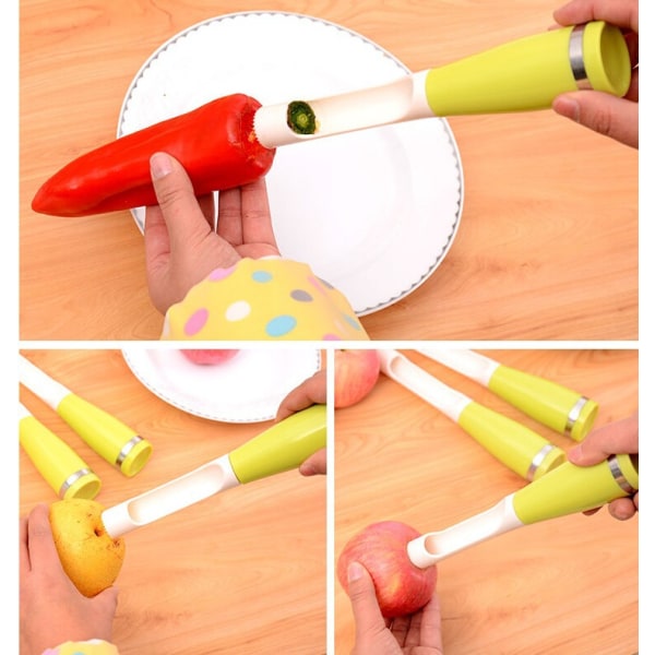 Bärbar äppelpäronfruktskärare Slicer Skalare Cutter Frukt