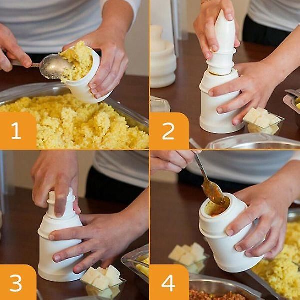 Arancini Maker Form DIY Rice Ball Press Maker Kökskött Pointed