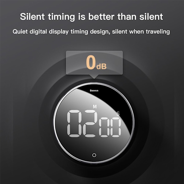 LED Digital Timer För Matlagning Dusch Study Sport Alarm