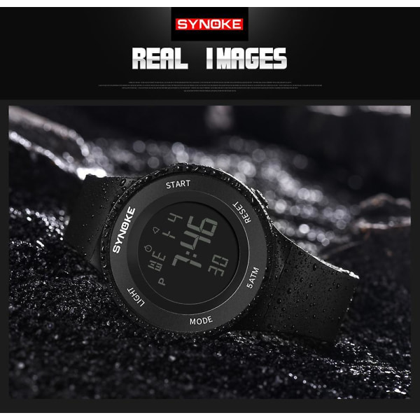 SYNOKE 9199 Mode Män Watch Luminous Date Week Display