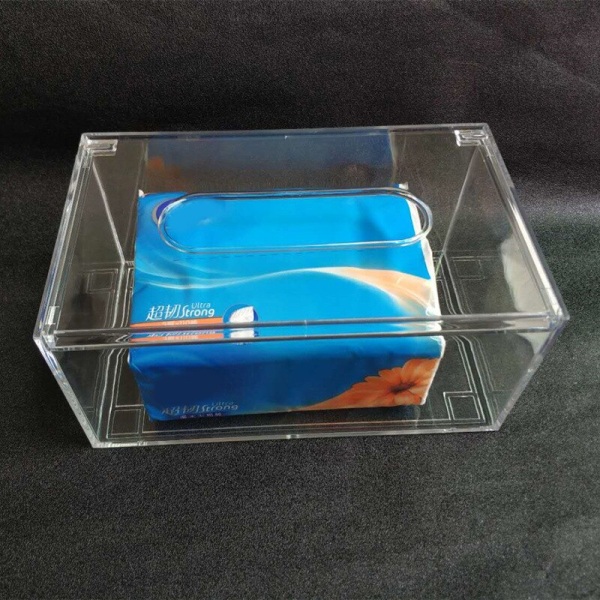 Clear Tissue Dispenser Box Facial Akryl Tissue Box Cover