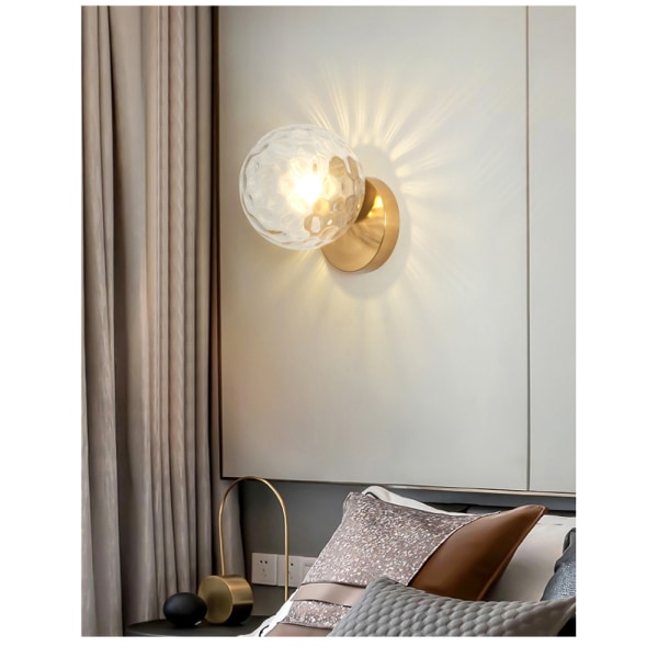 Vägglampa inomhus, kreativ enkelhet, modern stil, 2036 Copper