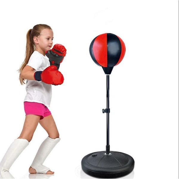 Kids boxningssäck boxhandskar set fristående bas