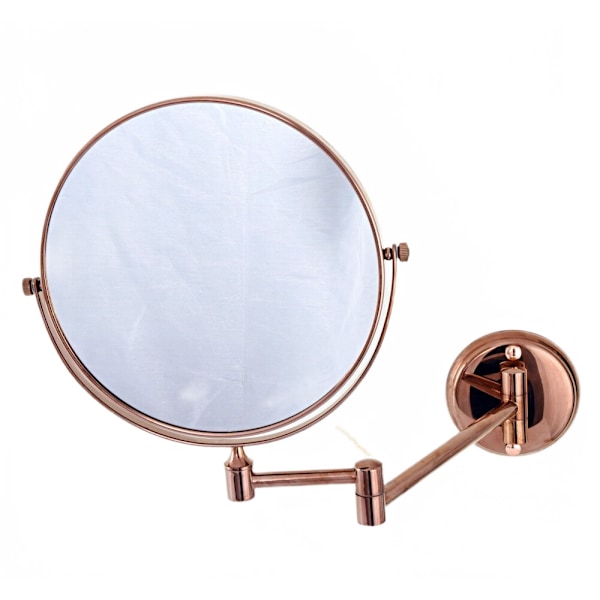 Vikbar Dual Arm Förläng Rose Gold Mässing Väggfäste