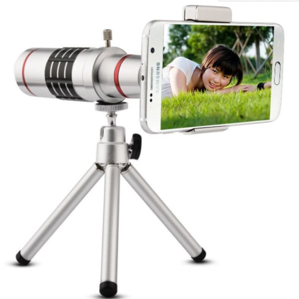 18x Monocular Phone Telescope Triangle Set, Metal HD
