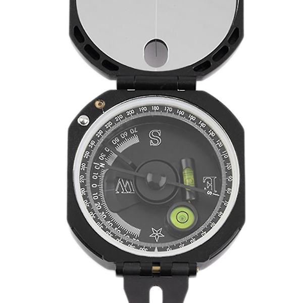 Black Pocket Transit Geologisk Kompass med 0-360 grader