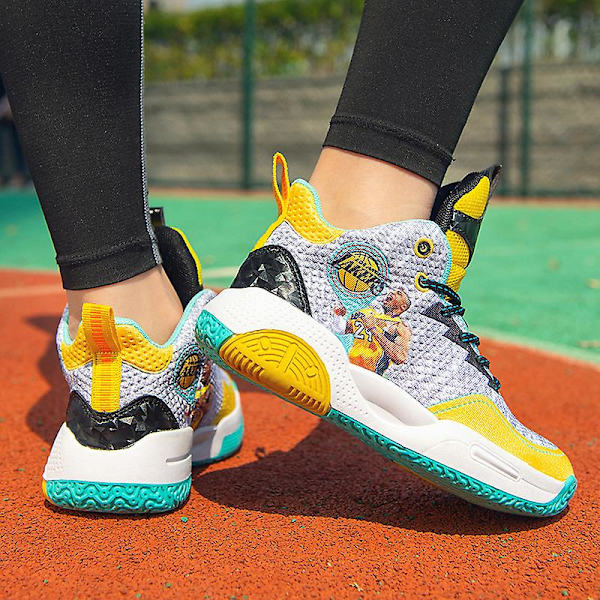Barn Basketskor Andas Sneakers Trendiga Casual Yellow 39