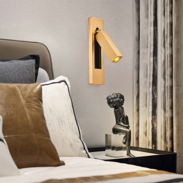 Infälld vägglampa inomhus, enkel modern geometrisk stil, Black