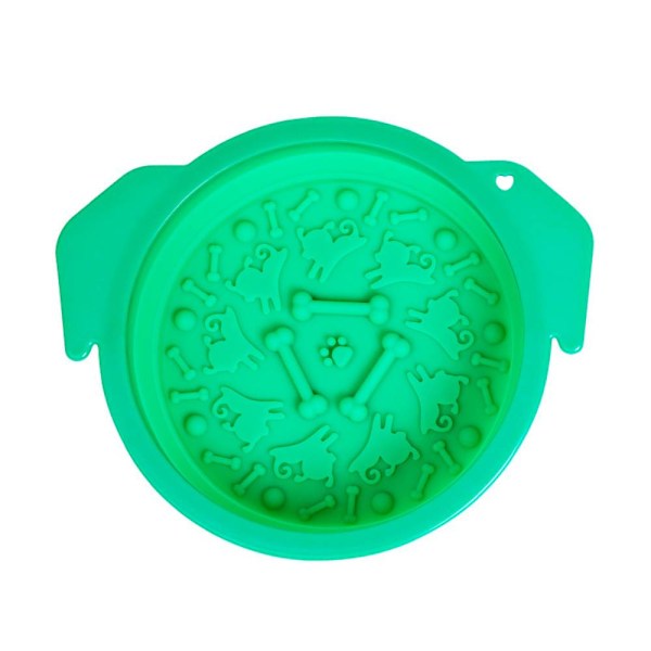 Multifunktionell hundsugare, slickpad hopfällbar slow food Green