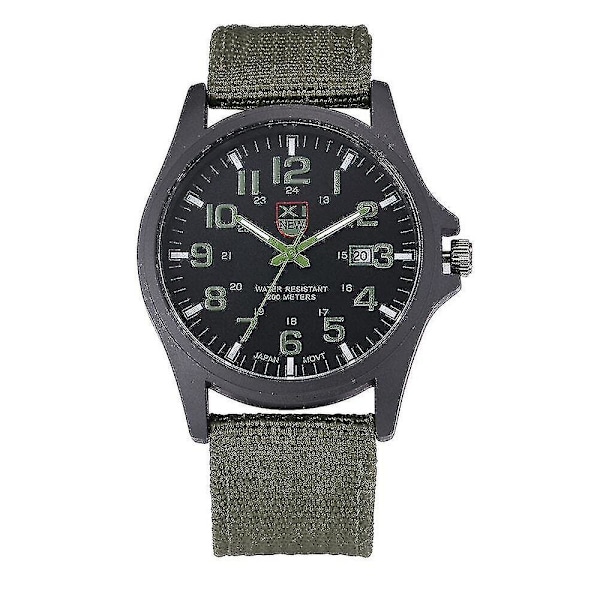 Outdoor Mens Date Rostfritt stål Military Sports Analog