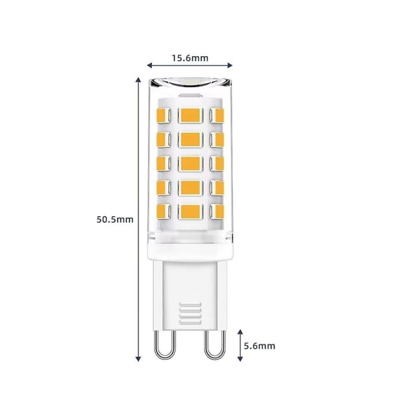 G9 Led Varmvit 3000k, G9 Led-lampa 3,5w Motsvarar 28W