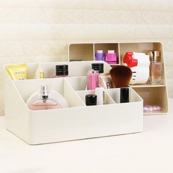 Stor kosmetisk förvaringslåda Organizer 6 rutnät Makeup