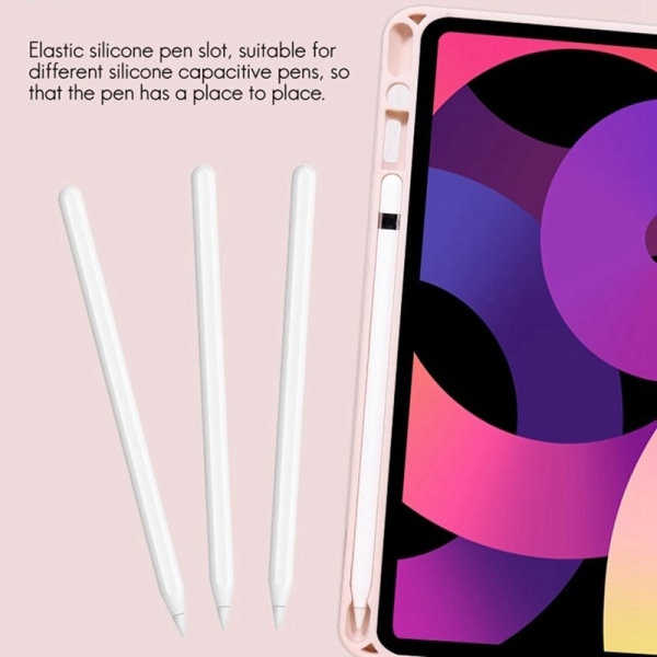 iPad Air4 Qwert Tablet Case, Runt Keycap Tangentbord Case med