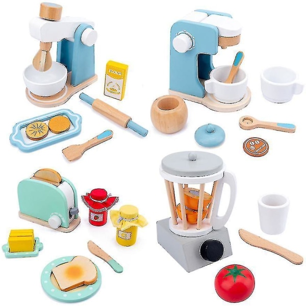 Simulering Lekhus Träleksak Köksbrödmaskin Juicer