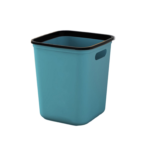 Plastsoptunna, enkel fyrkantig utan lock hink för Navy blue