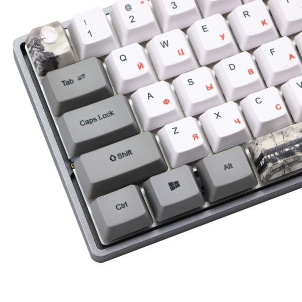 Ryska teckenfärg Subbed PBT OEM Keycap Set Mechanische