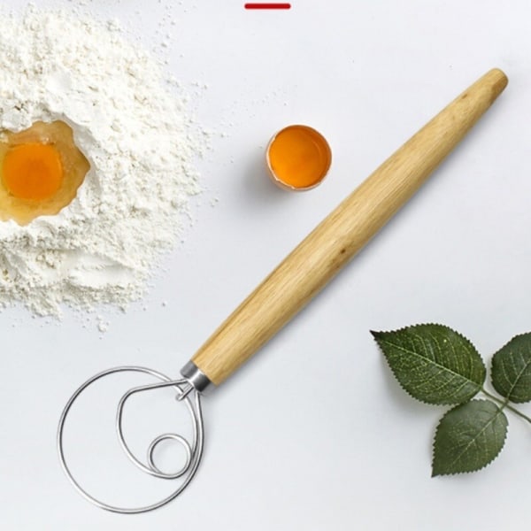 Rostfritt stål Coil Äggvisp DIY Bröd Deg Verktyg Bakning