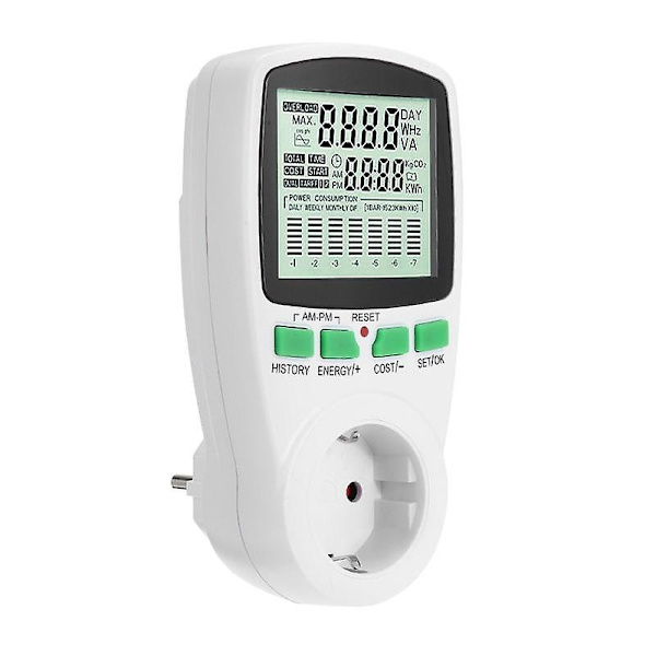 230Vac 16a 3680w digital power uttag elektrisk