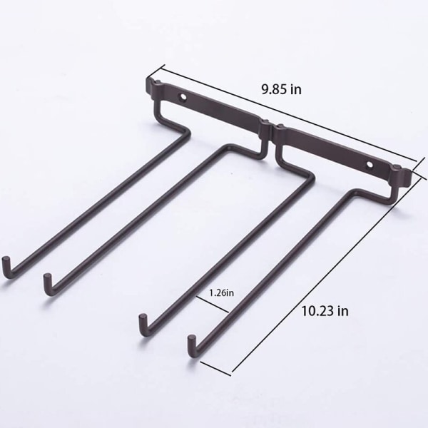 Stemware Vinglasställ Väggmonterbart Heavy Duty Tjockt