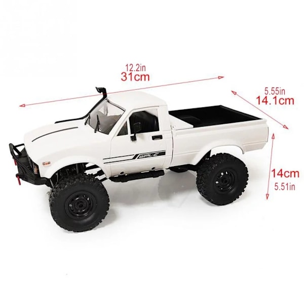 C24 1 Uppgradering 1:16 RC Car 4WD Radio Control Off Road Mini