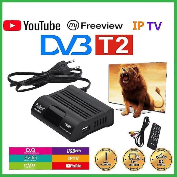 Dvb-t2 Hevc 265 Mottagare Satellit Wifi Gratis Digital TV Box