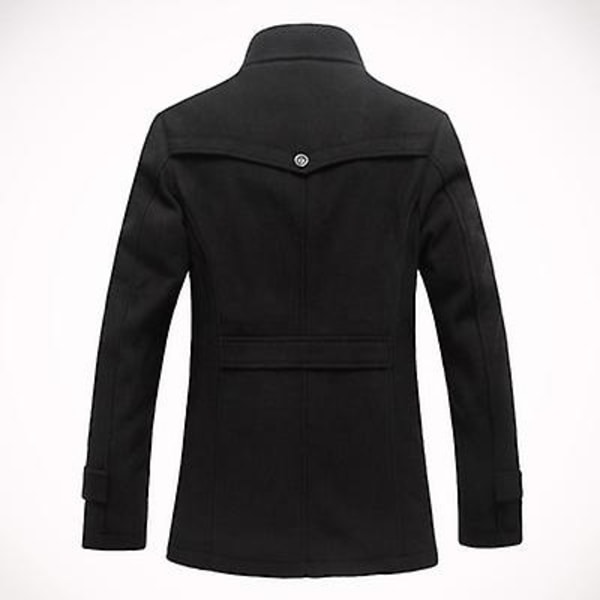 Ny vinterjacka för män Business Casual yllerock, plysch för män