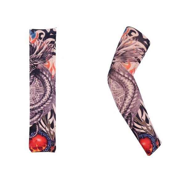 3d-tatuering Uv-skyddsarmhylsa H
