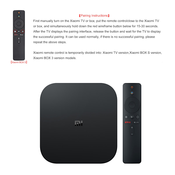 Ny ersättning för Xiaomi MI Box S XMRM 006 MDZ 22 AB Voice