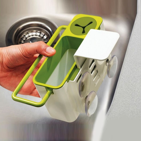 Plastställ Organizer Diskbänk Städa redskap Svamp