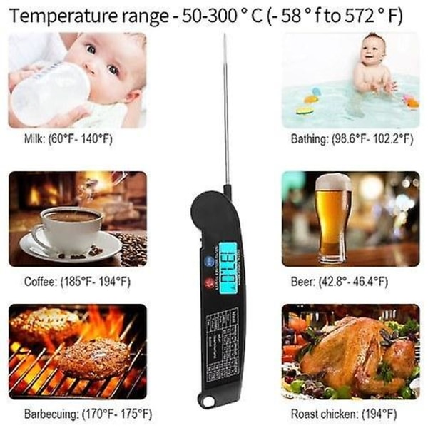 Termometer Digital Instant Read Kötttermometer Mat