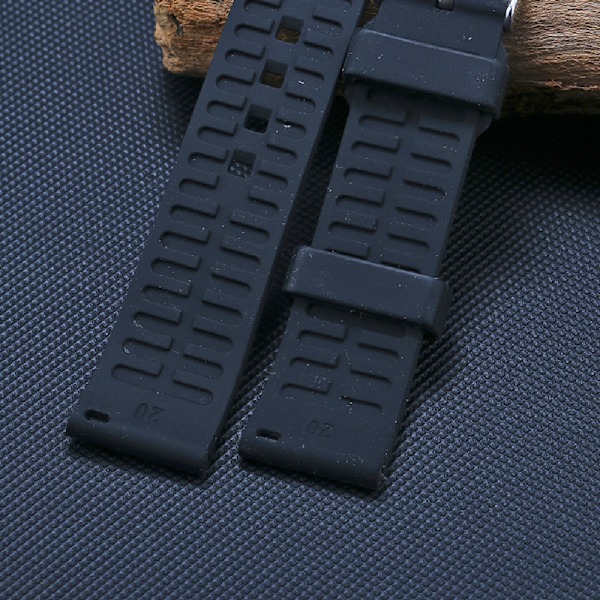 18/19/20/21/22/24 mm watch , vattentätt silikongummi 22mm