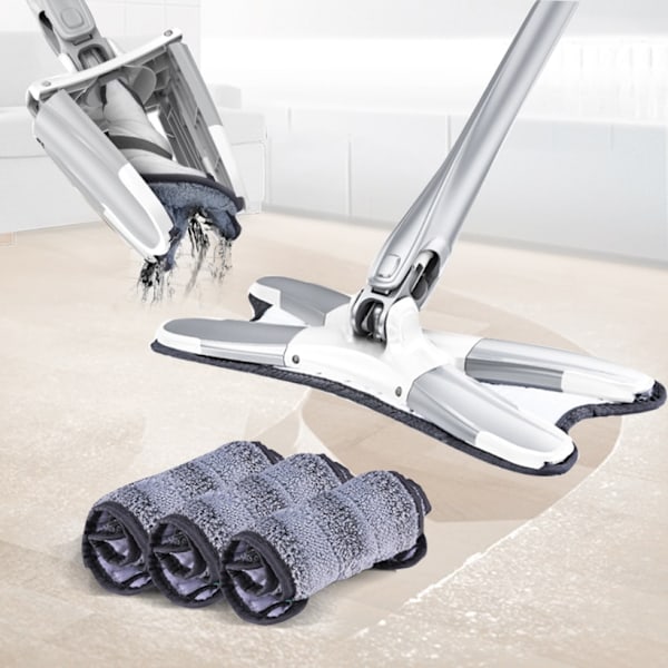 X Typ Microfiber Golvmopp Självvridande mikrofibermoppar
