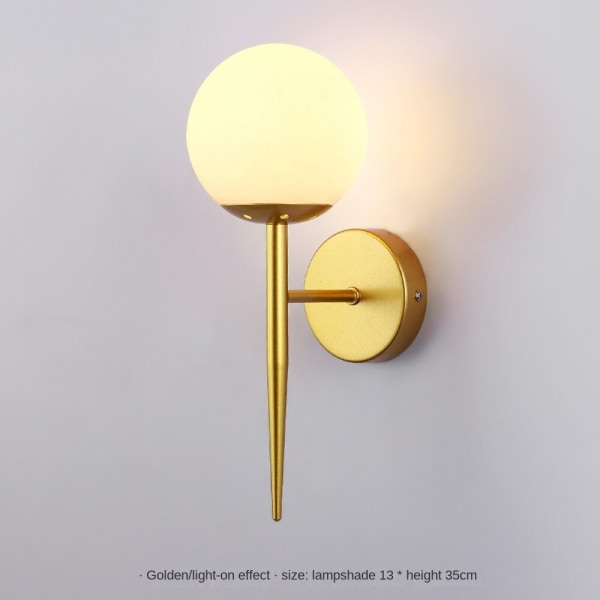 Vägglampa för inomhus, Creative Simplicity Modern Nordic Gold