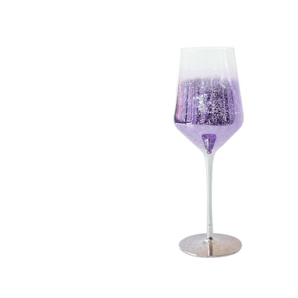 Kristallglas Rödvinsglas, Starry Tall Nordic Style Purple