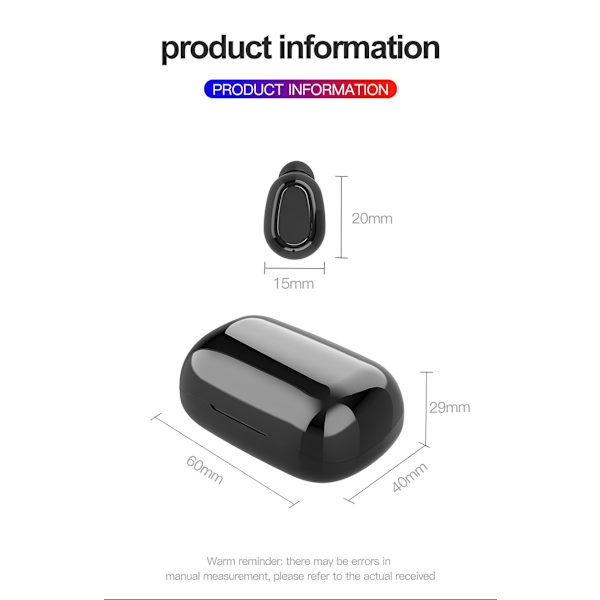 L21 Pro TWS Bluetooth trådlösa hörlurar Vattentät stereo