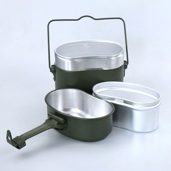 Bärbara Camping Mess Kits 3 i 1 Camping Cookware Cook Set