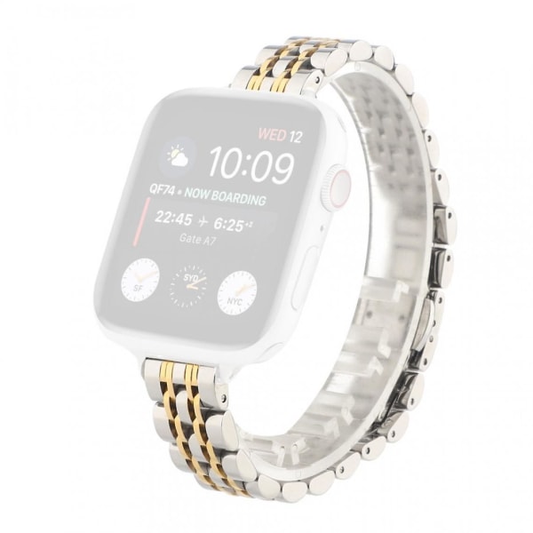 Silver / guld metall watch för Apple Watch -serien