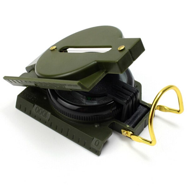 Bärbar Army Green Folding Lins Compass Military