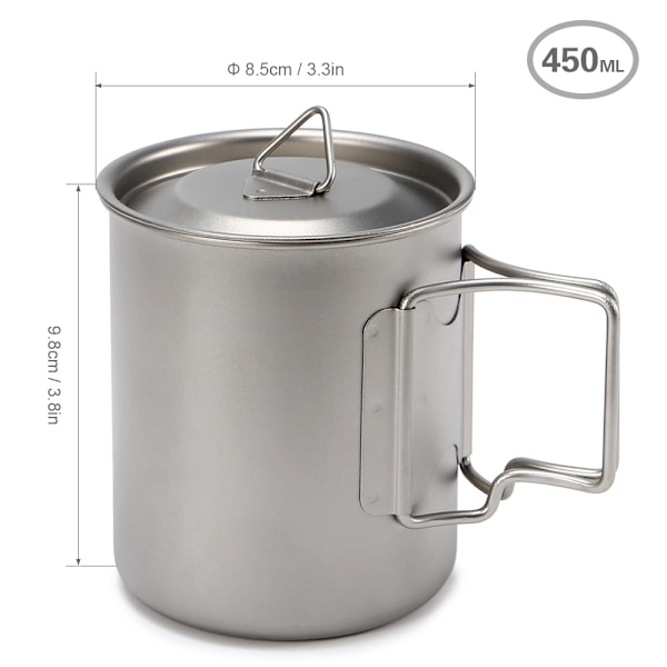 Ultralätt titan kopp utomhus portabel mugg Camping