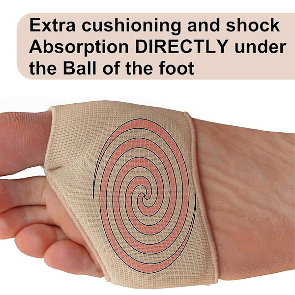 Metatarsal Gel Protector Cushion Pads - Avlastar fotboll M