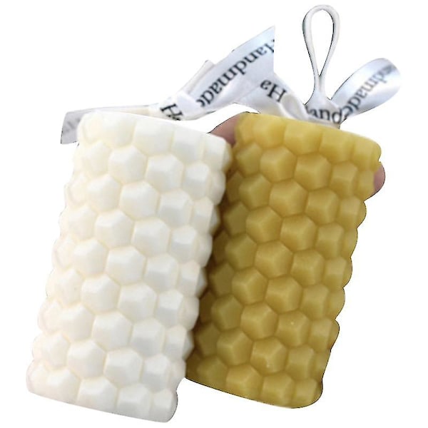 Geometrisk honeycomb cylindrisk ljus form DIY Wicks