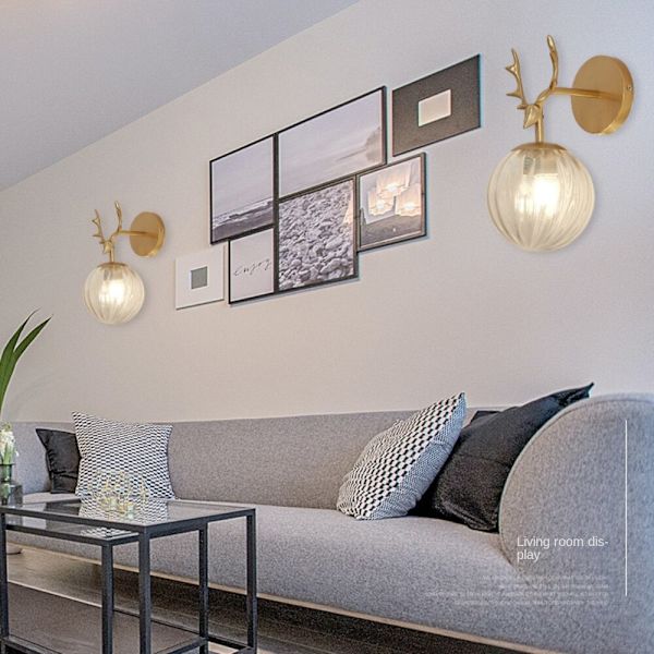 Vägglampa inomhus, kreativ modern minimalistisk stil, 6106 Gold
