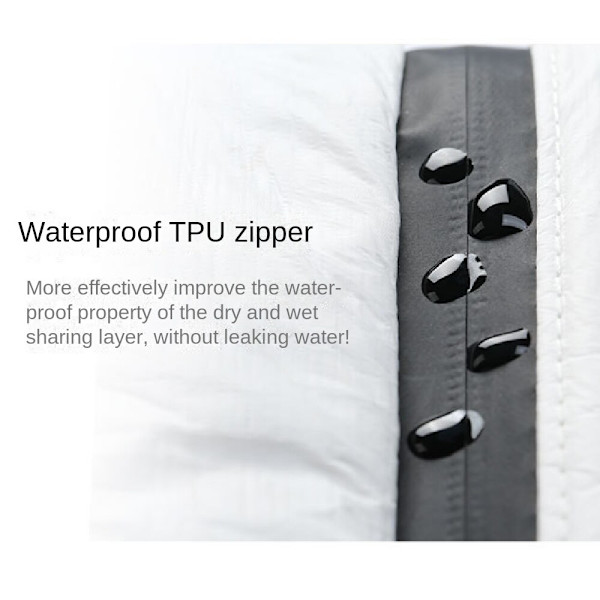 DuPont-papper + PVC-förvaringsväska, lämplig för resor White