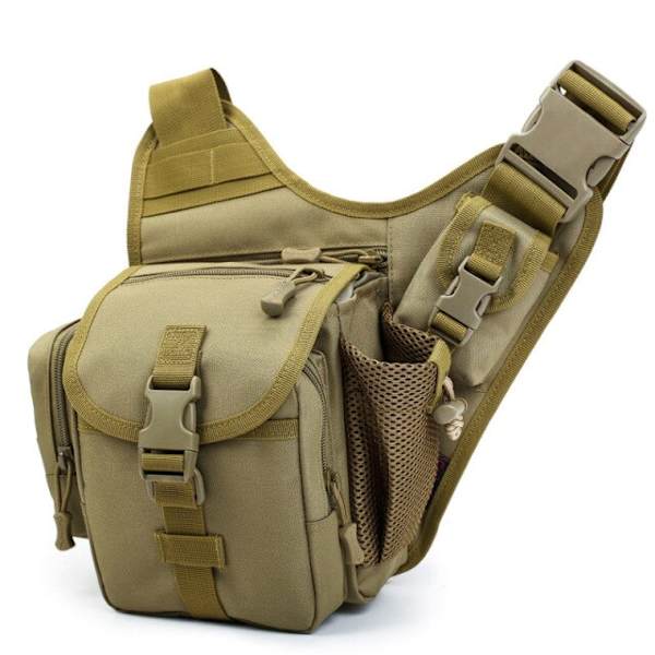 Herr Campingväskor Tactical Shoulder Chest Bag Molle System