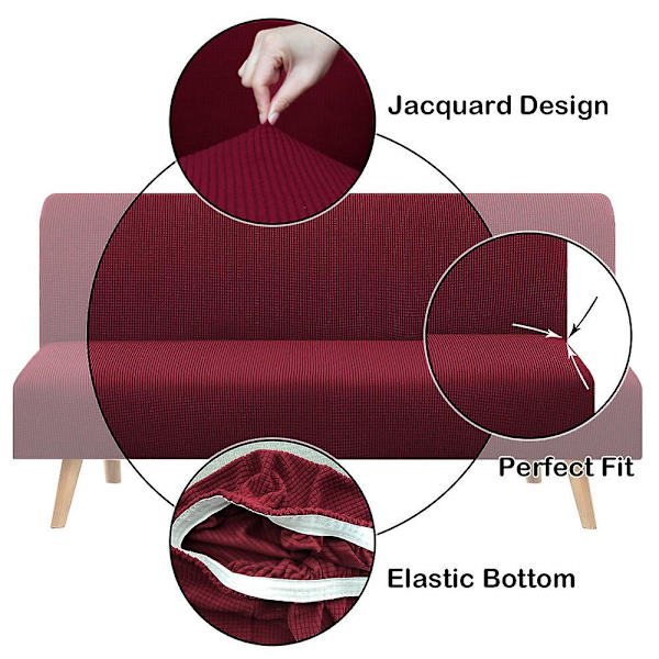 Cover utan armstöd Stretch cover All Inclusive Natural color One piece set