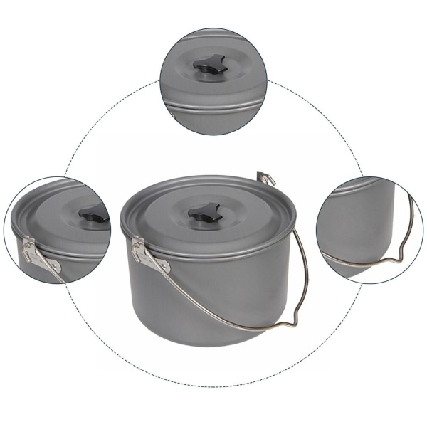 Utomhusservis Stor kapacitet aluminiumlegering Camping picknick